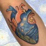 Tattoo corazón Van Gogh