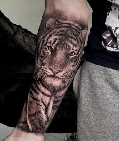 Tattoo realismo tigre