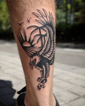 Tattoo tradicional águila