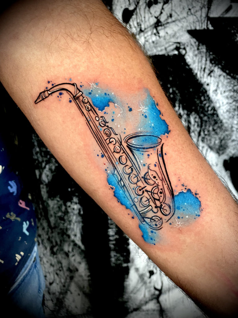 Saxophone Tattoo Ideas - Temu