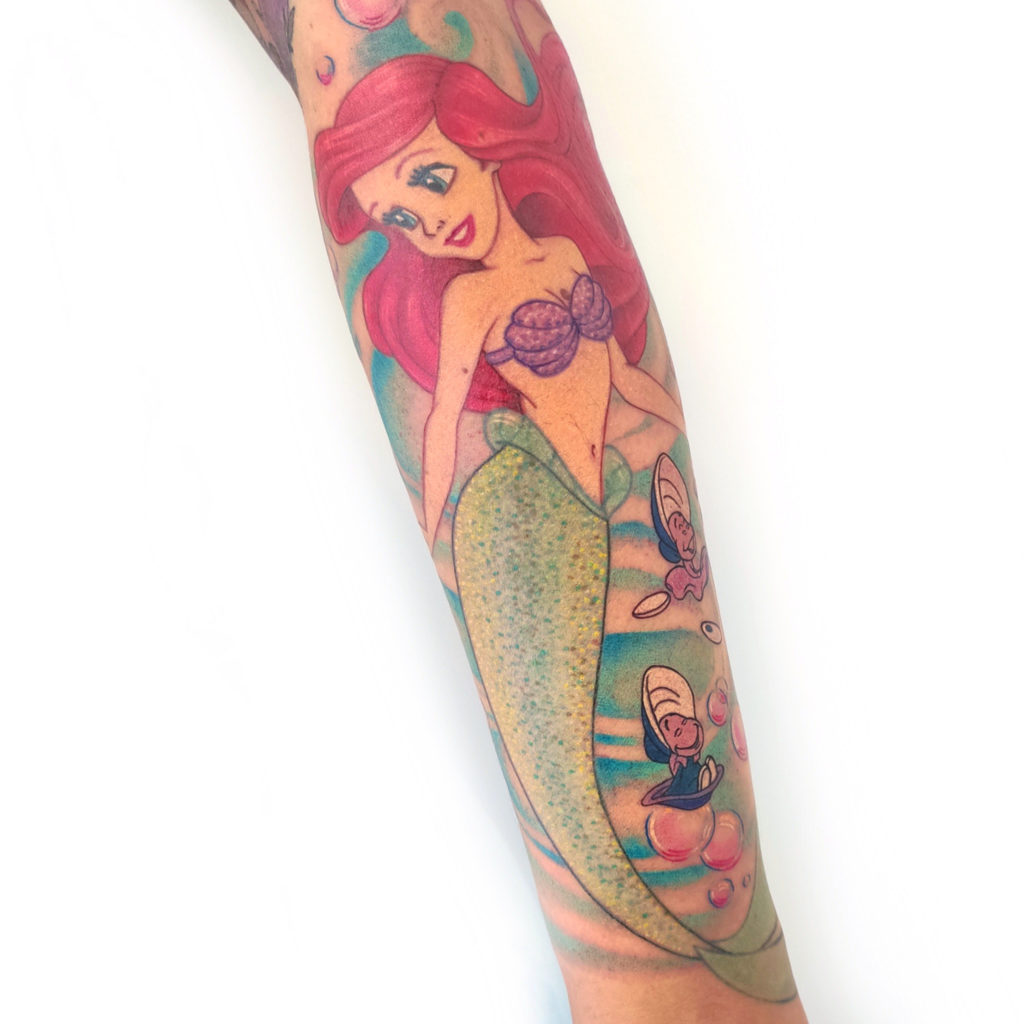 Disney Little Mermaid Under The Sea Tattoo Style Portrait V2 - Inspire  Uplift