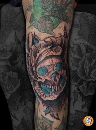 tattoo calavera marina