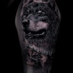 tattoo rostro lobo