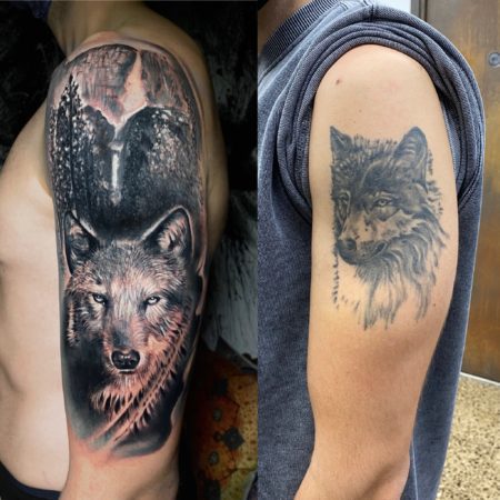tattoo cover lobo