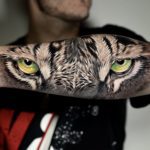 Tattoo ojos tigre