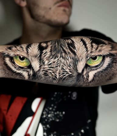 Tattoo ojos tigre