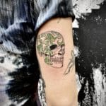 tattoo calavera fine line