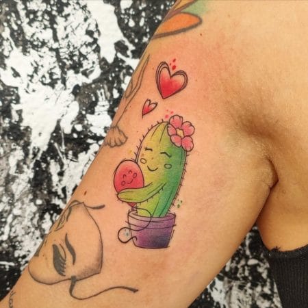 Tattoo cactus color