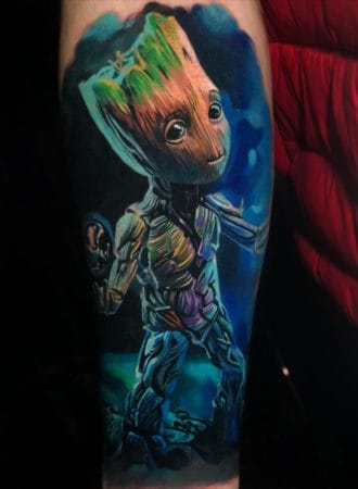 Tattoo baby groot