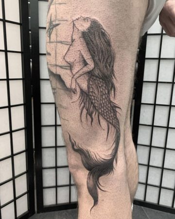 tattoo sirena sketch