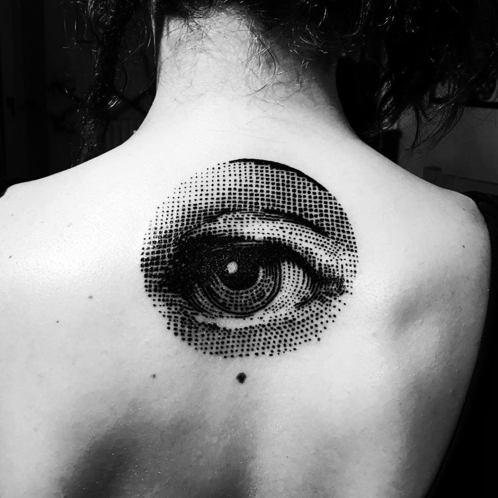 Eyeball tattoo Black and White Stock Photos & Images - Alamy