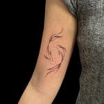 tattoo carpas fine line