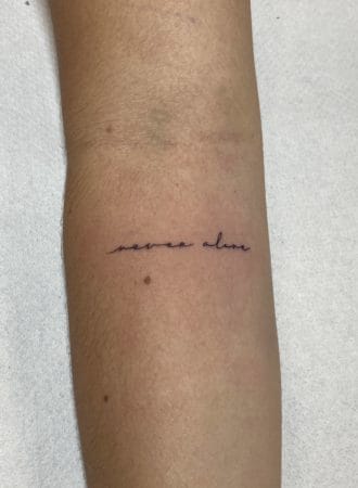 tattoo lettering fine line