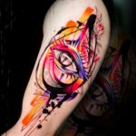 tattoo ojo abstracto