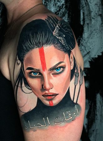 Tattoo retrato mujer