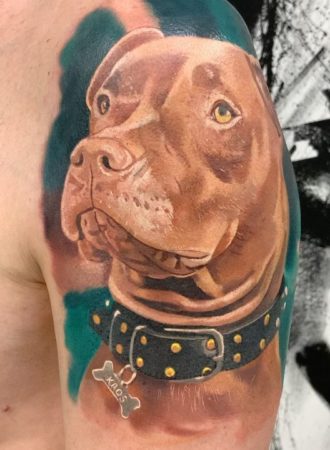 Tattoo retrato perro