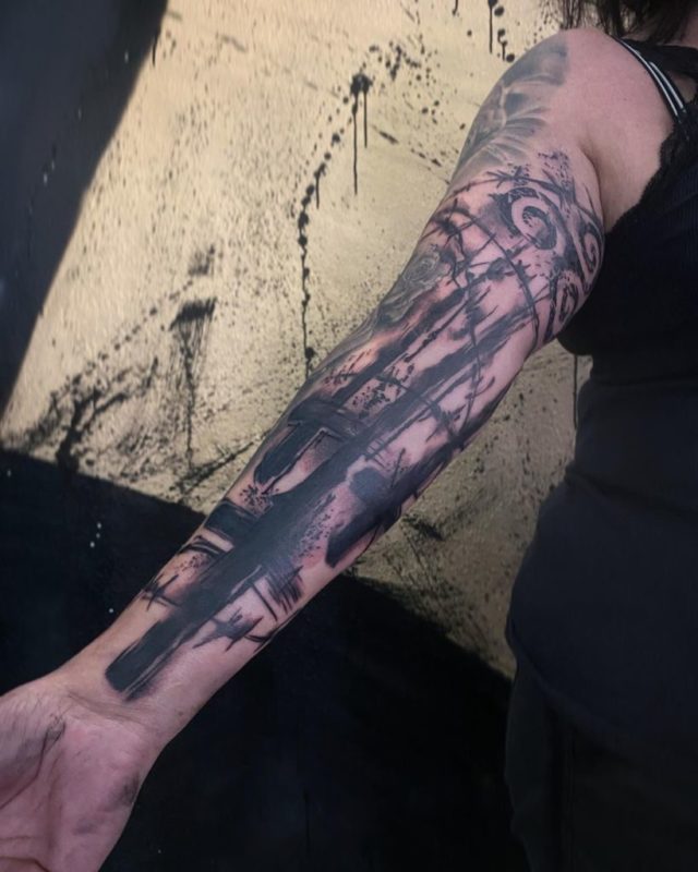 More on the back of the forearm for Lewis. Thanks for coming down bro . . .  inspired designs by @ ⋆ Studio XIII Gallery