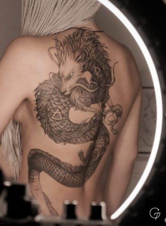 Tattoo dragón
