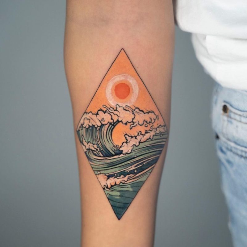 40+ Waves Tattoos | Tattoofanblog