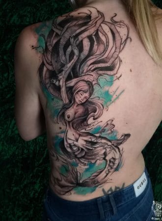 tattoo sirena sketch