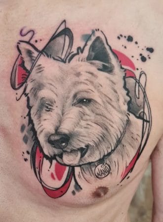 Tattoo retrato perro