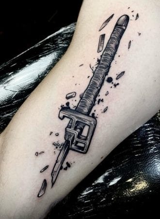 Tattoo katana black