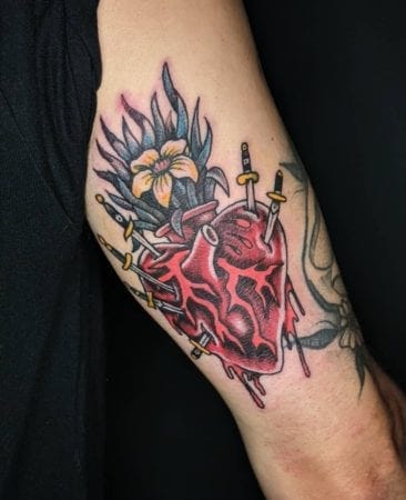 corazón tradicional tattoo