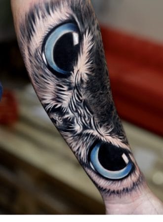 Tattoo ojos búho