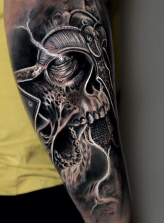 Tattoo realista calavera