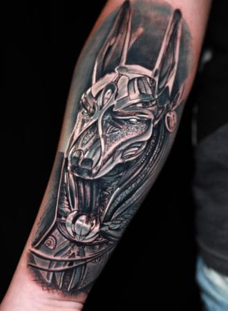 Tattoo Anubis realista