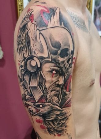 Tattoo retrato vikingo